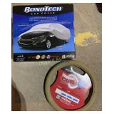 Bond Tech car cover, steering wheel cover