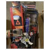 Warning Triangle, shift knob, plate frames, more