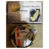 Seat cover, steering wheel cover, air freshener