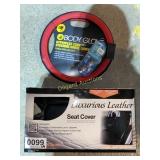 Seat cover, steering wheel cover, air freshener