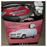 SUV cover, steering wheel cover, air fresheners