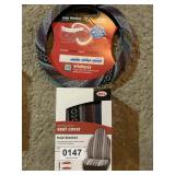 Steering wheel cover and seat cover