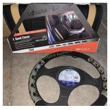 Seat cover and steering wheel cover