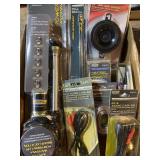 Antenna, RCA cables, cone speaker