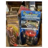 RCA cables, dual cone speaker, antenna