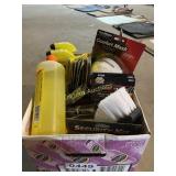 Car cleaner, face masks, brush, battery water,more