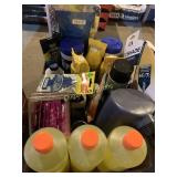 Battery fluid, junk wipes, windshield deicer, more
