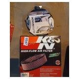 K&N filter & auto shade