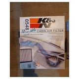 (4) K&N cabin filters & auto shade