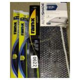 Rain-X 19 wiper blades and auto shade