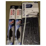 Bosch 21 wiper blades and sunshade