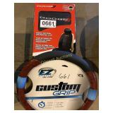 Dodge seat cover, steering wheel cover