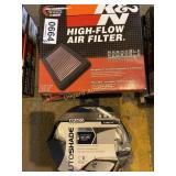(4) K&N air filters, Autoshade