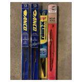 (2) Anco, (1) Rain-X, and (1) Champion 13 wipers