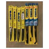 (4) Anco and (3) Rain-X 17 wipers