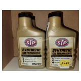 4 bottles STP synthetic oil treatment