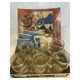 Pepsi-Cola glasses, calendar, gloves