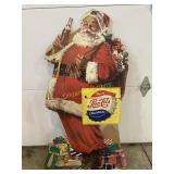 Vintage Pepsi-Cola Santa Litho Stand up