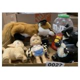 Toys, M&M dispenser, clay elephant and more