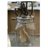 Glass churn