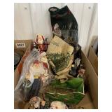 Misc Santa figurines and Christmas decor