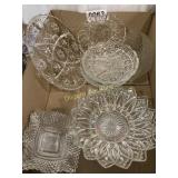 Glass serving dishes