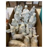 Ceramic nativity set