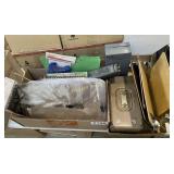 Clipboards, lock boxes, notebooks, power strips