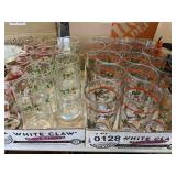 Christmas glass cups