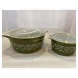 (2) Pyrex baking dishes