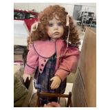 Dolls and crib