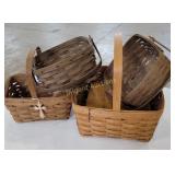 (4) Longaberger baskets