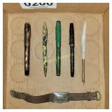 Fountain Pens and watch