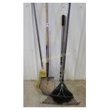 Rake, Shovel and brooms