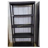 Plastic shelving unit