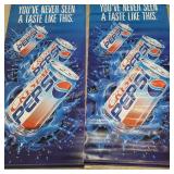(2) Pepsi signs (approx 6' tall x 34' wide)