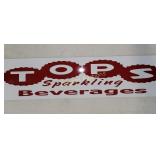 Tops Sparkling Beverage metal sign