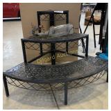Metal 3-tier shelf and Hummingbird feeder