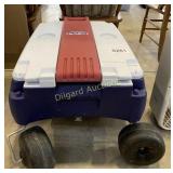 Pepsi Rubbermaid cooler on wheels