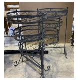 (2) Metal 3-tier plant stands
