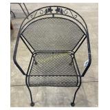 (3) Metal outdoor chairs