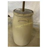 Crock butter churn