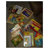 Vintage children's books and games