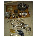 Miscellaneous vintage silverware silver plate