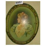 Vintage advertising Tray E. S. Briggs  Ashland, Oh