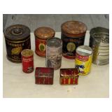 Vintage tins, some better than others