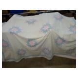 Vintage pink and blue star quilt 7 ft by 7.5 ft