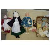 Vintage dolls and baby shoes