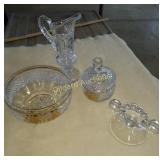 Elegant vintage crystal glass