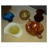 Carnival Glass and other colored glass